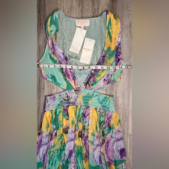 Rococo Sand Ivy‎ Purple Floral Maxi Dress Size Small - Picture 14 of 16